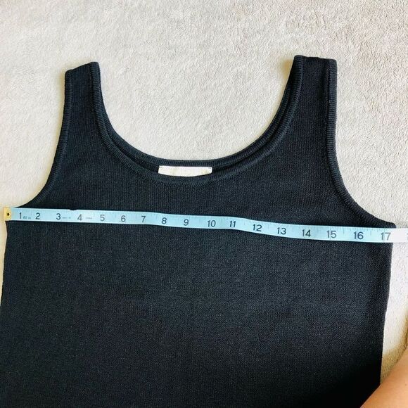 NWOT Vintage St. John Basics Black Knit Tank Top - Picture 7 of 8